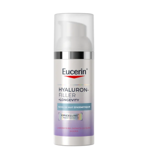 Eucerin – Hyaluron-Filler + Longevity Soin de Nuit Épigénétique, 50 ml