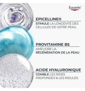 Eucerin – Hyaluron-Filler + Longevity Soin de Nuit Épigénétique, 50 ml
