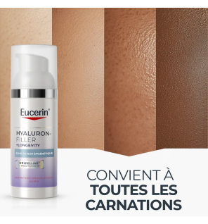 Eucerin – Hyaluron-Filler + Longevity Soin de Nuit Épigénétique, 50 ml