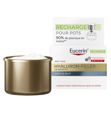 Eucerin – Hyaluron-Filler + Elasticity Soin de Nuit Recharge, 50 ml