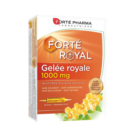 Forté Pharma – Forté Royal Gelée Royale 1000 mg, 20 ampoules