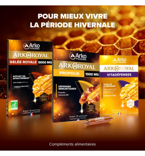 Arkopharma – Arkoroyal Propolis 1000 mg, 10 ampoules de 10 ml