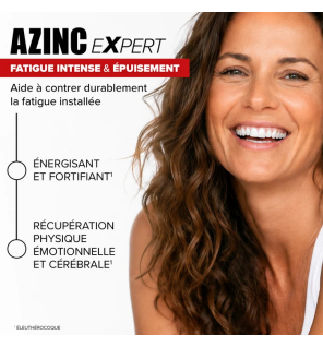 Arkopharma – Azinc Expert Fatigue Intense Épuisement, 30 comprimés