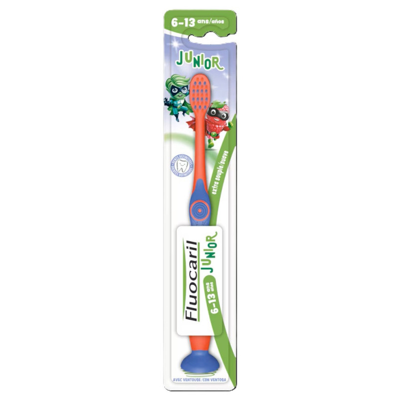 Fluocaril – Brosse à dents Junior extra souple 6–13 ans, 1 unité Fluocaril – Brosse à dents Junior extra souple 6–13 ans, 1 unité