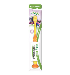 Fluocaril – Brosse à dents Junior extra souple 6–13 ans, 1 unité