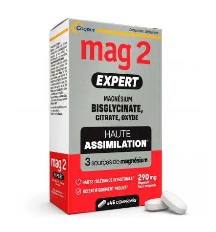 Cooper – Mag2 Expert, 45 comprimés