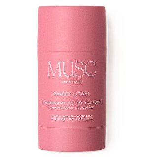 Musc Intime – Déodorant solide parfumé Sweet Litchi, 50 g