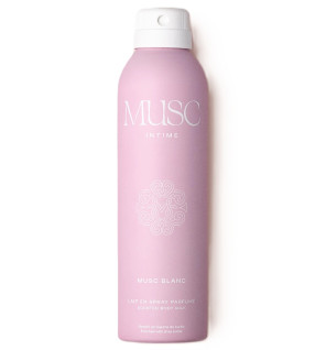 Musc Intime – Lait en spray parfumé Musc Blanc, 200 ml