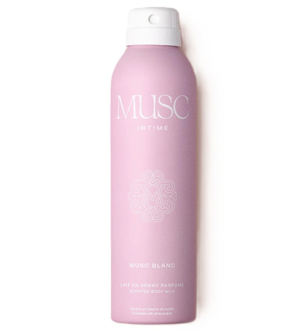 Musc Intime – Lait en spray parfumé Musc Blanc, 200 ml