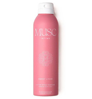Musc Intime – Lait corps en spray Sweet Litchi, 200 ml