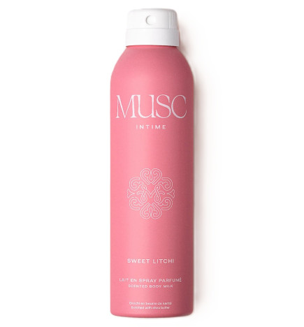 Musc Intime – Lait corps en spray Sweet Litchi, 200 ml