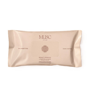 Musc Intime – Lingettes intimes parfumées Monoï Oriental, 30 lingettes