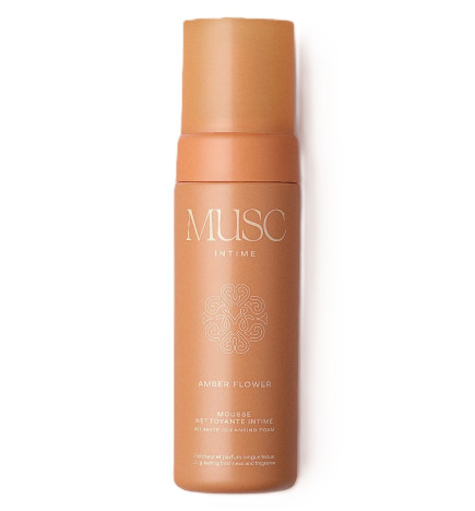 Musc Intime – Mousse nettoyante intime Amber Flower, 150 ml