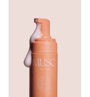 Musc Intime – Mousse nettoyante intime Amber Flower, 150 ml