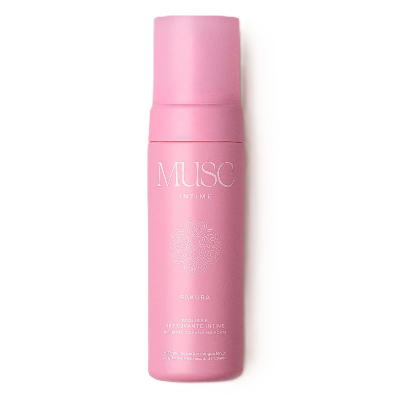 Musc Intime – Mousse nettoyante intime Sakura, 150 ml