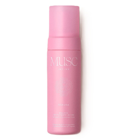 Musc Intime – Mousse nettoyante intime Sakura, 150 ml