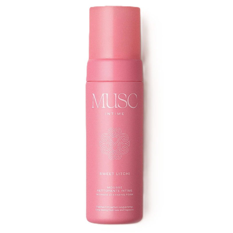 Musc Intime – Mousse nettoyante intime Sweet Litchi, 150 ml