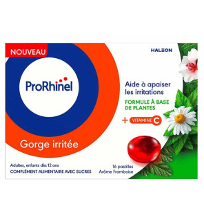 Prorhinel – Pastilles pour gorge irritée, 16 pastilles