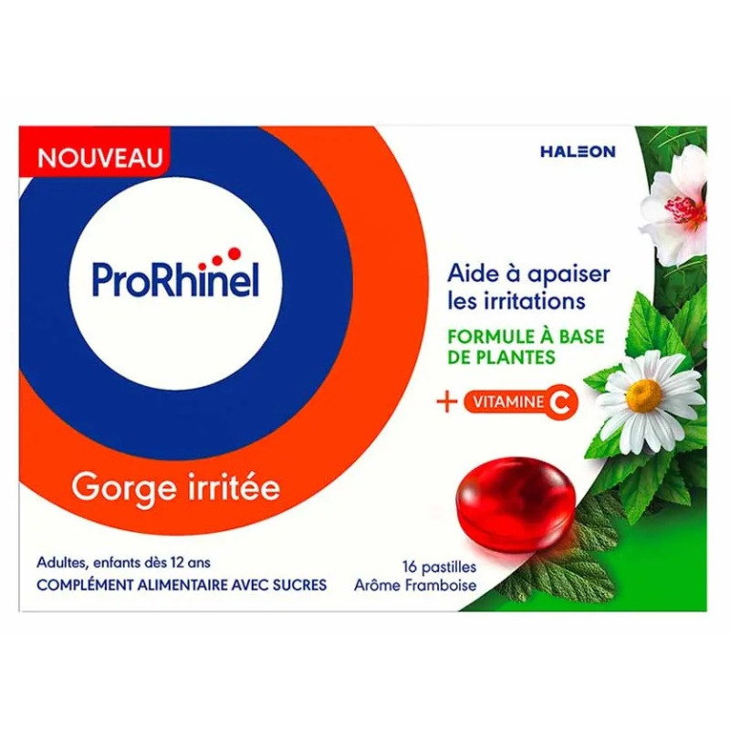 Prorhinel – Pastilles pour gorge irritée, 16 pastilles Prorhinel – Pastilles pour gorge irritée, 16 pastilles