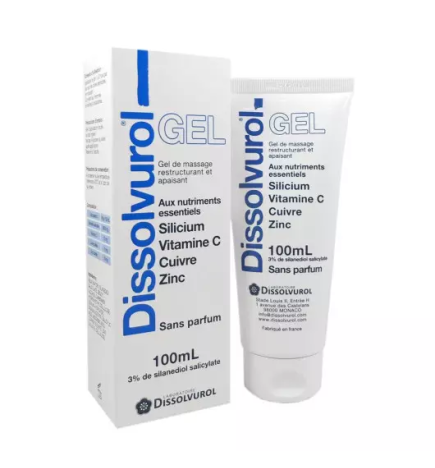 Dissolvurol – Gel articulaire au silicium, vitamine C, cuivre et zinc, 100 ml
