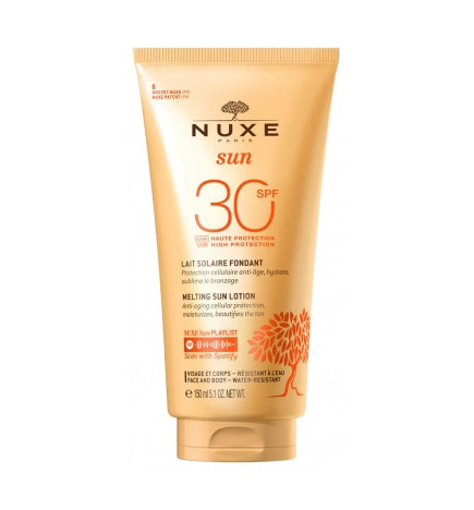Nuxe – Sun Lait Solaire Fondant Visage et Corps SPF30, 150 ml