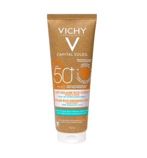 Vichy – Capital Soleil Lait solaire SPF50+ éco-conçu, 75 ml