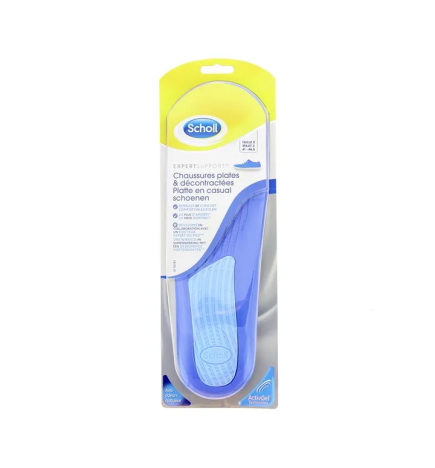 Scholl – Semelles chaussures plates et décontractées, taille 2