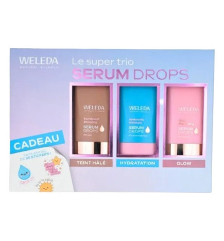 Weleda – Coffret Trip Drop, 3 sérums de 20 ml