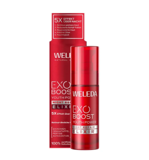 Weleda – Youth Power Exo Boost Sérum de Nuit Grenade Bio, 30 ml