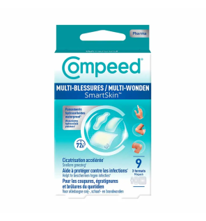 Compeed – Pansements Multi-Blessures SmartSkin Assortiment, x9