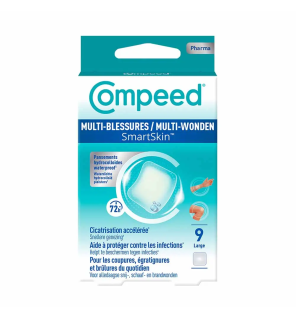 Compeed – Pansements Multi-Blessures SmartSkin Format Large, x9