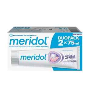 Meridol – Dentifrice Express Action, 2 x 75 ml