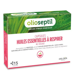 Olioseptil – Capsules huiles essentielles à respirer, 15 capsules