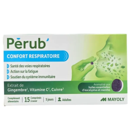 Mayoly – Pérub' Confort Respiratoire, 15 comprimés