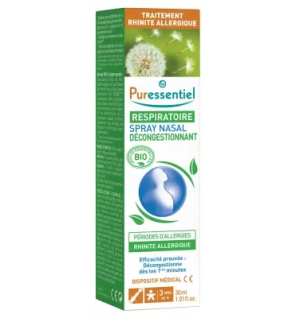 Puressentiel – Spray Nasal Décongestionnant Respiratoire, 30 ml