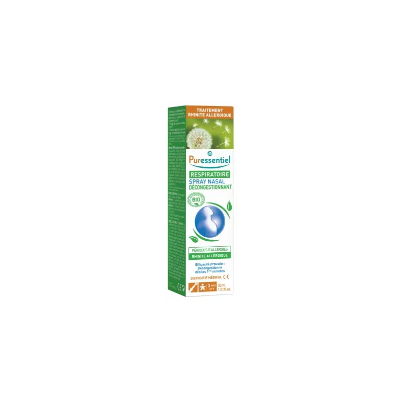Puressentiel – Spray Nasal Décongestionnant Respiratoire, 30 ml Puressentiel – Spray Nasal Décongestionnant Respiratoire, 30 ml