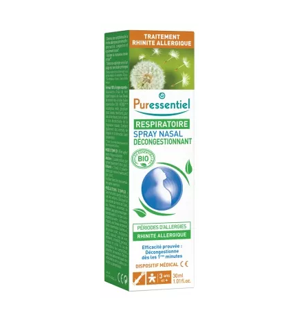 Puressentiel – Spray Nasal Décongestionnant Respiratoire, 30 ml