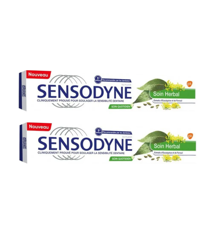 Sensodyne – Dentifrice Herbal Soin Quotidien, 2 × 75 ml