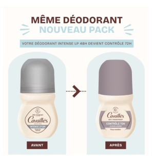 Cavaillès – Anti-Transpirant Bille Jasmin Ambré Contrôle 72H, 50 ml
