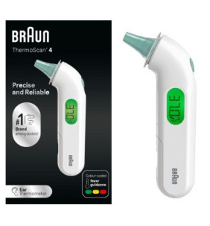 Braun – Thermomètre auriculaire ThermoScan 4, 1 unité