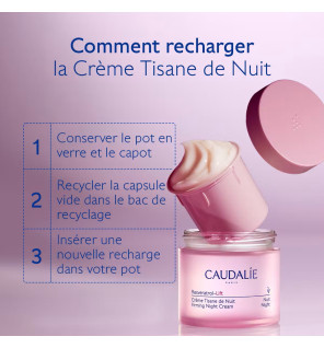Caudalie – Recharge Resveratrol-Lift Crème Tisane de Nuit, 50 ml