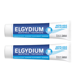 Elgydium – Dentifrice Anti-plaque, 2 x 75 ml