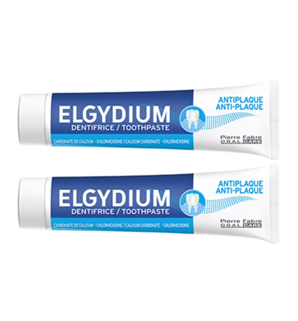 Elgydium – Dentifrice Anti-plaque, 2 x 75 ml