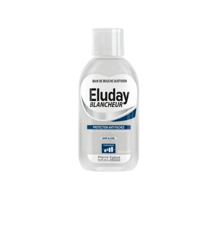 Eluday – Bain de bouche quotidien Blancheur, 500 ml