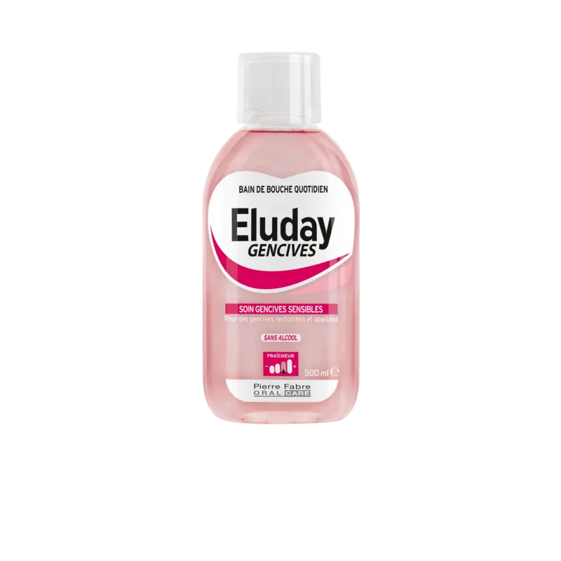 Eluday – Bain de bouche quotidien Soin gencives sensibles, 500 ml Eluday – Bain de bouche quotidien Soin gencives sensibles, 500 ml