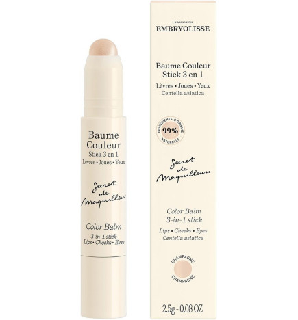 Embryolisse – Baume Couleur Stick 3 en 1 Champagne, 2,5 g