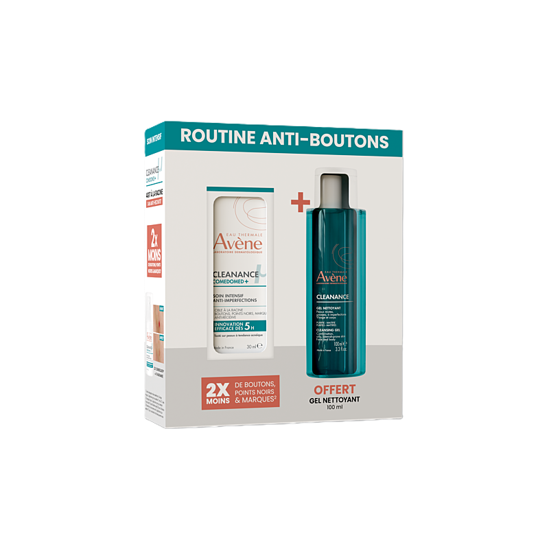 Avène – Cleanance Coffret Routine Anti Boutons Comedomed+ Avène – Cleanance Coffret Routine Anti Boutons Comedomed+