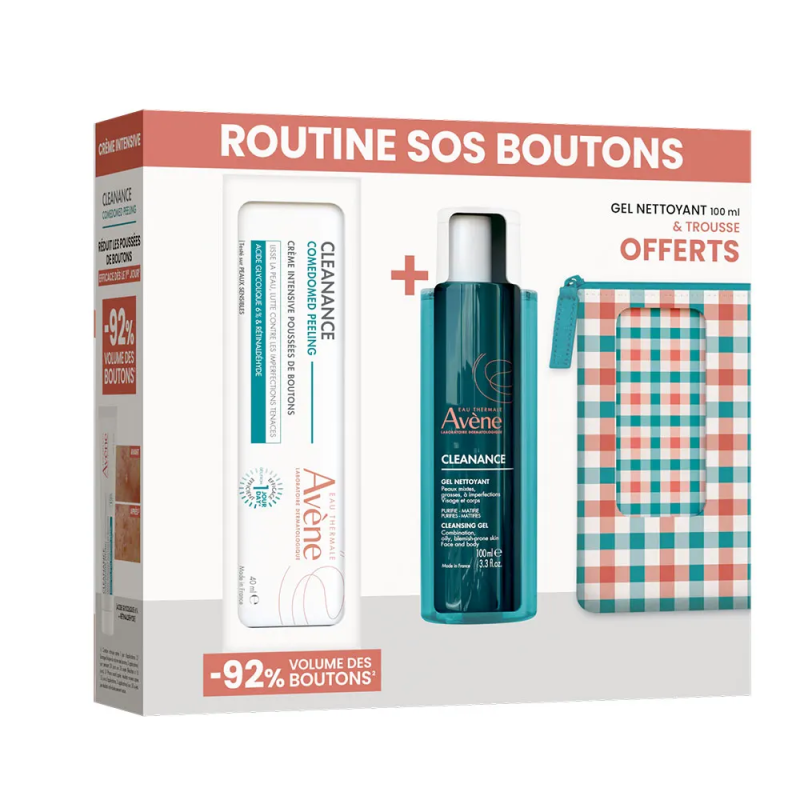 Avène – Cleanance Coffret SOS Boutons Comedomed Peeling Avène – Cleanance Coffret SOS Boutons Comedomed Peeling