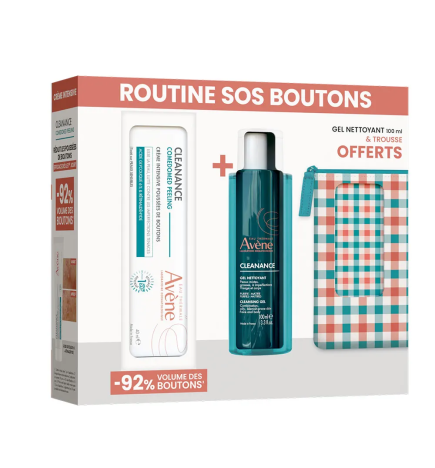 Avène – Cleanance Coffret SOS Boutons Comedomed Peeling