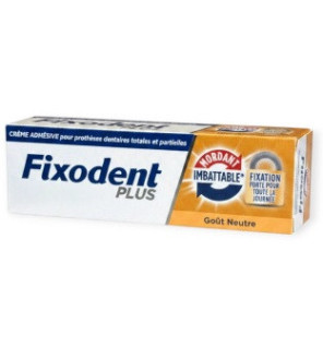 Fixodent – Crème adhésive Mordant Imbattable goût neutre, 35 g
